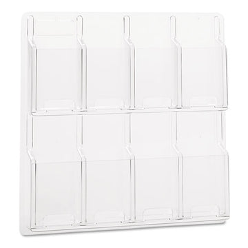 Safco® Reveal Clear Literature Displays, 8 Compartments, 20.5w X 2d X 20.5h, Clear freeshipping - TVN Wholesale